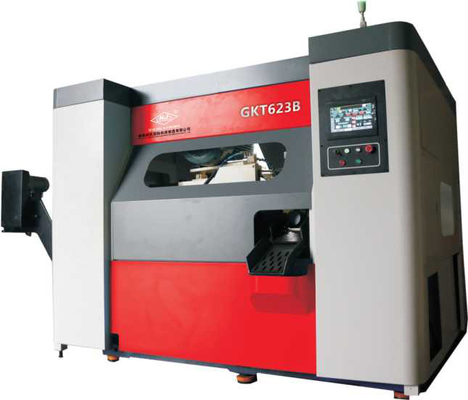 電気7.5kw 150r/Minの自動回状は棒送り装置が付いている機械を見た