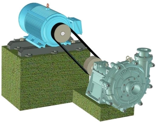 頑丈な280kw 600.0m3/hの油圧沈積物ポンプ150ZBG （P） - 740